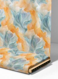 Wave abstract style with blue,orange colors - Image 4