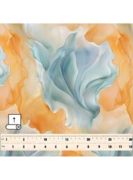 Wave abstract style with blue,orange colors - Image 5