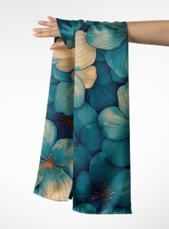 Petal flower style with blue, white colors - Image 3