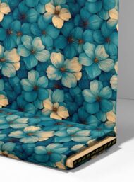 Petal flower style with blue, white colors - Image 4