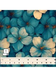Petal flower style with blue, white colors - Image 5