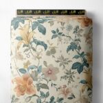 Petal flower style with orange,green colors