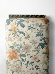 Petal flower style with orange,green colors