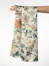 Petal flower style with orange,green colors - Image 3