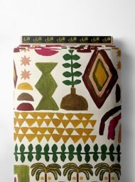 Shape mixed style with green,yellow colors