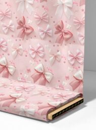 Bow others style with pink,white colors - Image 4