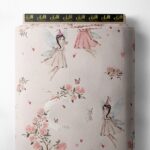 Fairy flower style with pink,green colors