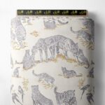 Tiger animal style with grey,yellow colors