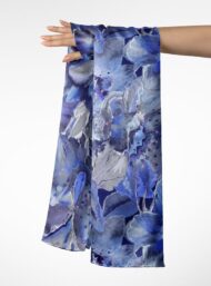 Bloom flower style with blue,white colors - Image 3