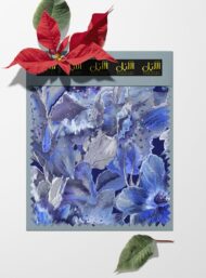 Bloom flower style with blue,white colors - Image 6