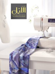 Bloom flower style with blue,white colors - Image 7