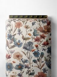 Petal flower style with blue,pink colors