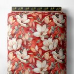 Petal flower style with white,red colors