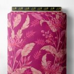 Leaf flower style with pink,red colors