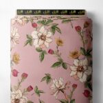 Petal flower style with pink,green colors