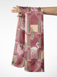 Bird flower style with pink,white colors - Image 3