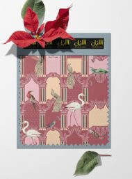 Bird flower style with pink,white colors - Image 6