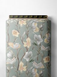 Petal flower style with white,green colors