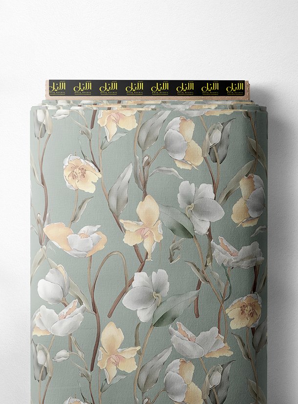 LAI01-1495_1-1.jpg Petal flower style with white,green colors - Image 1