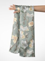 Petal flower style with white,green colors - Image 3