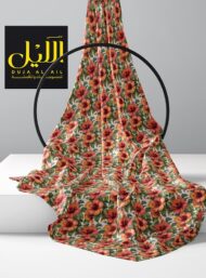 Petal flower style with red,green colors - Image 2