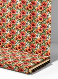 Petal flower style with red,green colors - Image 4