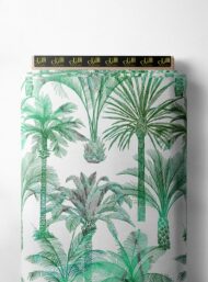 Palm nature style with green, white colors