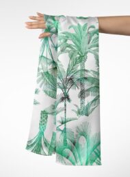 Palm nature style with green, white colors - Image 3