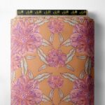 Petal flower style with pink, orange colors