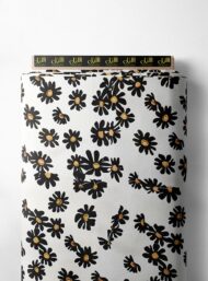 Petal flower style with black,yellow colors