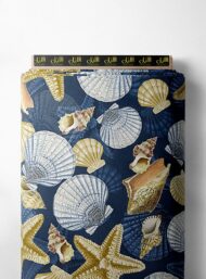 Starfish ocean and sky style with blue,yellow colors