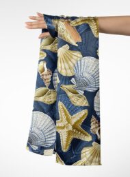 Starfish ocean and sky style with blue,yellow colors - Image 3