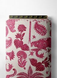 Leopard nature style with pink, red colors