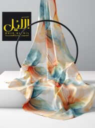 Flow abstract style with blue,orange colors - Image 2