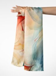 Flow abstract style with blue,orange colors - Image 3