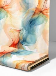 Flow abstract style with blue,orange colors - Image 4