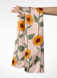 Sunflower flower style with orange,green colors - Image 3