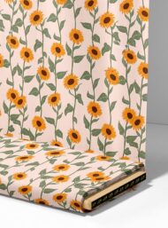 Sunflower flower style with orange,green colors - Image 4