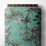 Palm nature style with green,brown colors