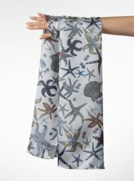 Starfish ocean and sky style with grey,blue colors - Image 3