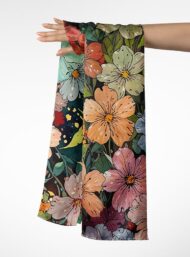 Petal flower style with pink,green colors - Image 3