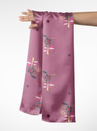 Stem flower style with pink,green colors - Image 3