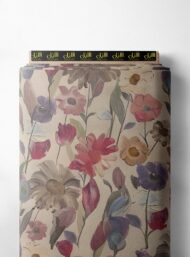 Petal flower style with pink, green colors