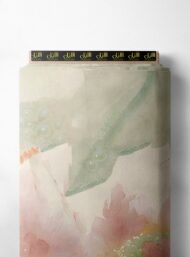 Petal flower style with pink,green colors