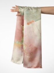 Petal flower style with pink,green colors - Image 3