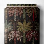 Palm nature style with green,red colors