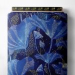 Petal flower style with blue,white colors