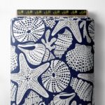 Starfish ocean and sky style with blue, white colors