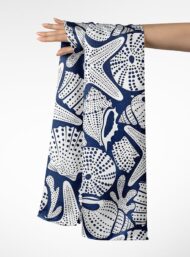 Starfish ocean and sky style with blue, white colors - Image 3