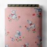 Bunny animal style with pink,blue colors